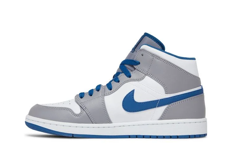 Кроссовки Air Jordan 1 Mid 'Cement True Blue'