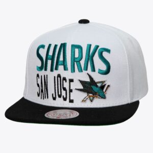 Mitchell-Ness-White-San-Jose-Sharks-Toss-Up-Snapback-Hat-300x300
