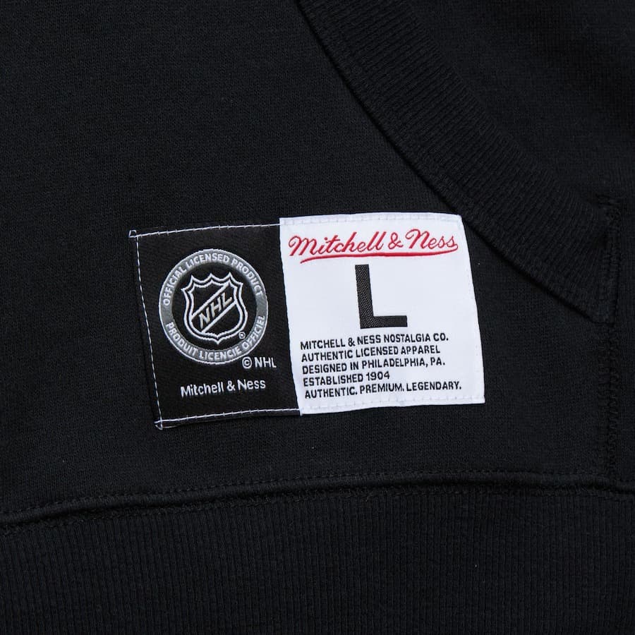 Худи Mitchell & Ness Black Seattle Kraken Game Time Fleece Pullover Hoodie