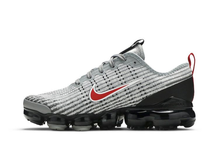Кроссовки Nike Air VaporMax Flyknit 3 GS 'Particle Grey University Red'