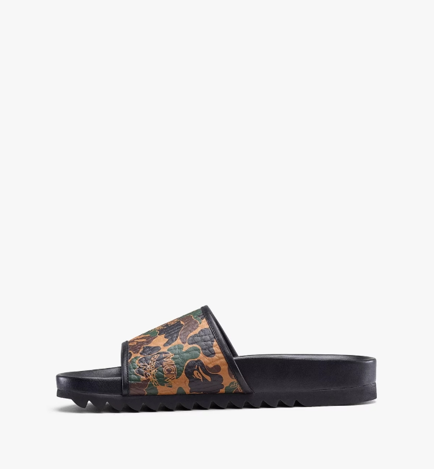 Сланцы A Bathing Ape x MCM Visetos Slide Camo