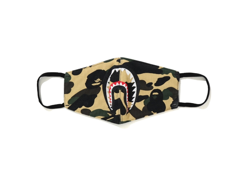 Маска BAPE 1st Camo Shark Face Mask (FW19) Yellow