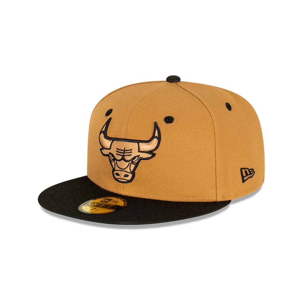 Бейсболка New Era Chicago Bulls Wheat 59FIFTY NBA Fitted Hat