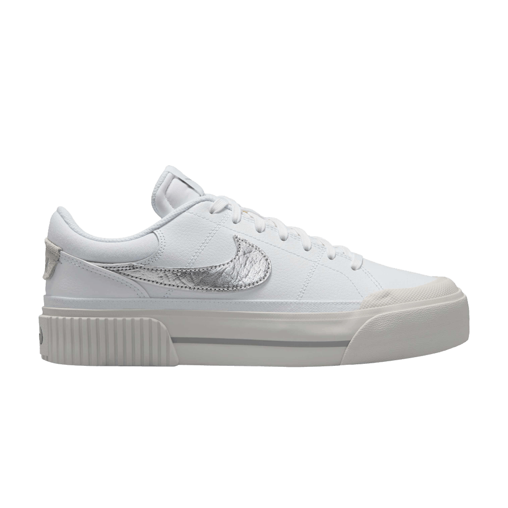 Кроссовки Nike Wmns Court Legacy Lift 'White Metallic Silver'
