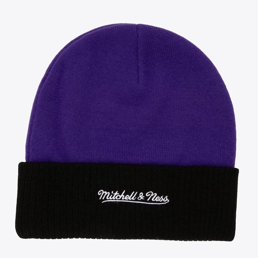 Mitchell-Ness-Purple-Los-Angeles-Lakers-x-Just-Don-Hardwood-Classics-Cashmere-Cuffed-Knit-Hat-1