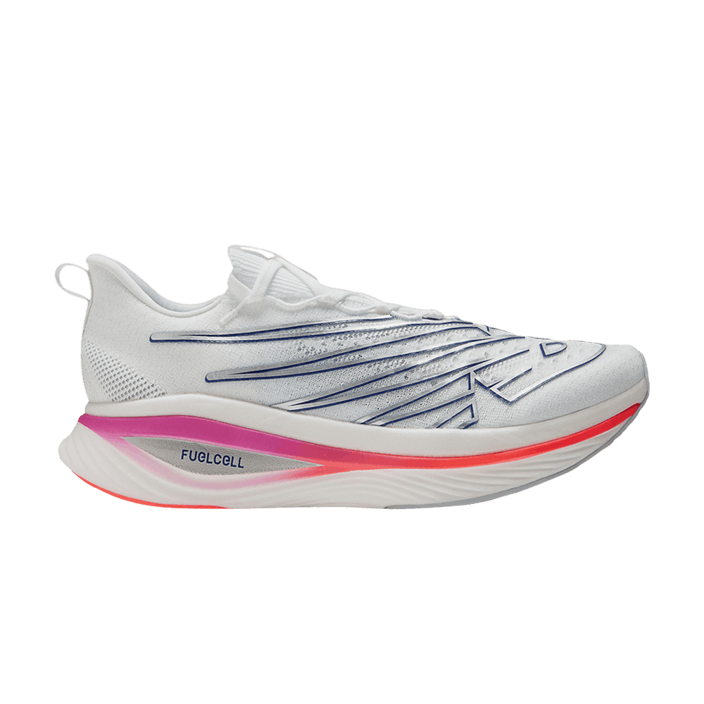 Кроссовки New Balance FuelCell SuperComp Elite v3 2E Wide 'White Blue Magenta'