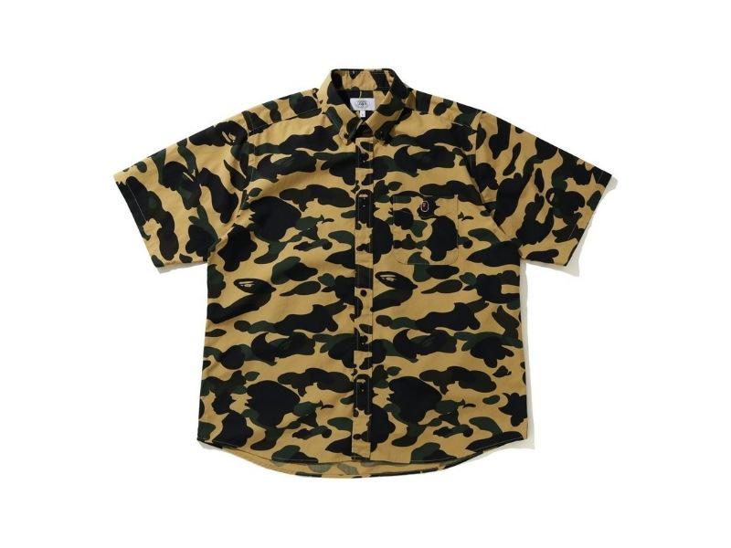 Рубашка BAPE 1st Camo Relaxed Short Sleeve Shirt Yellow