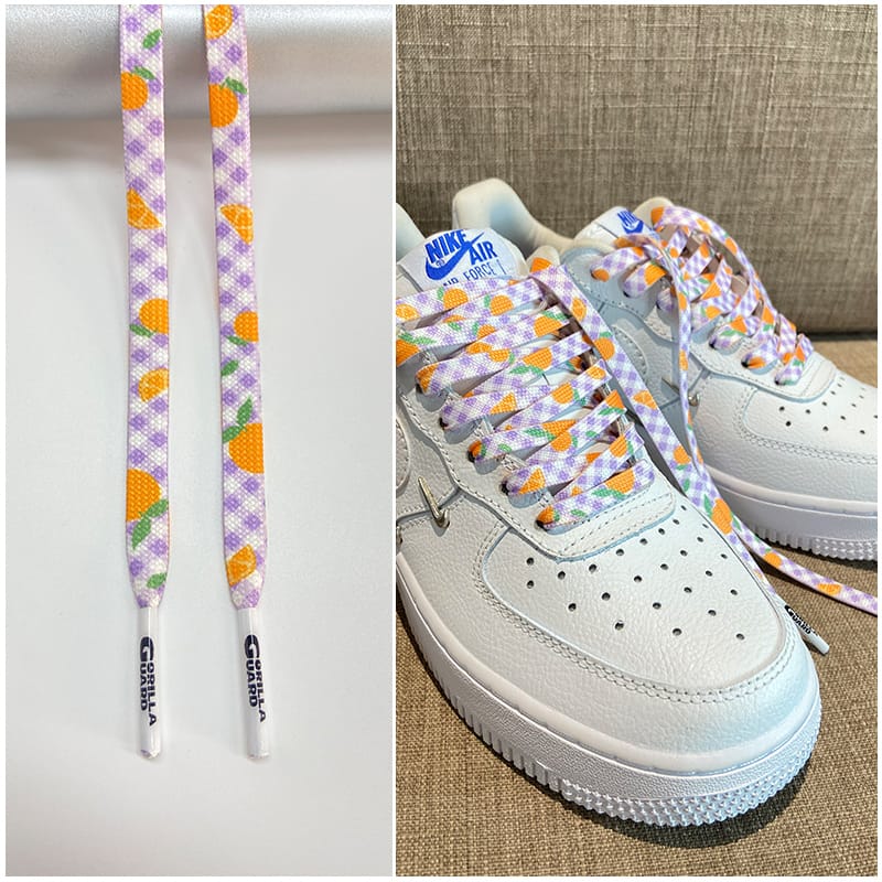 Шнурки Gorilla Guard Air Force 1 ’07 LX Peach Purple Laces