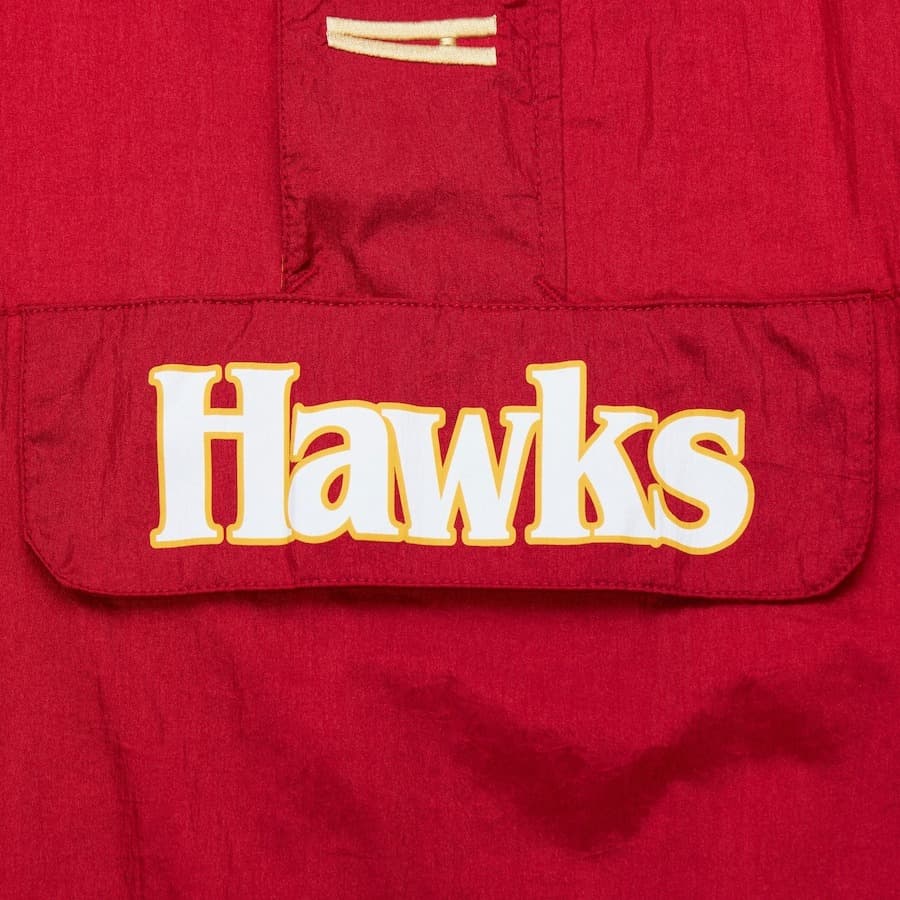 Mitchell-Ness-Red-Atlanta-Hawks-Team-OG-2.0-Vintage-Logo-Anorak-Quarter-Zip-Hoodie-Windbreaker-Jacket-3