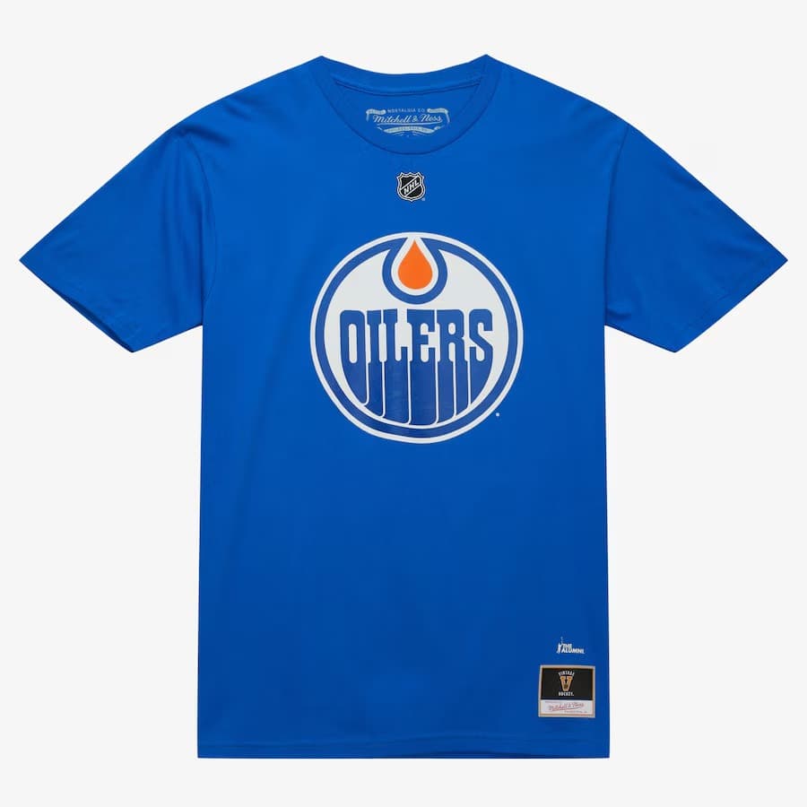 Mitchell-Ness-Grant-Fuhr-Royal-Edmonton-Oilers-Name-Number-T-Shirt
