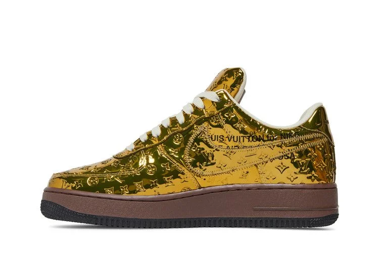 Кроссовки Louis Vuitton x Nike Air Force 1 Low 'Metallic Gold'