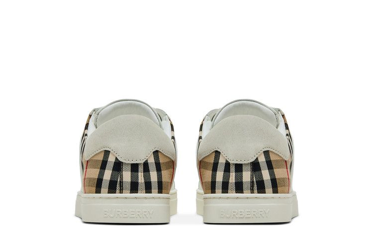 Кроссовки Burberry Check Panelled Sneakers 'Natural White Archive Beige'