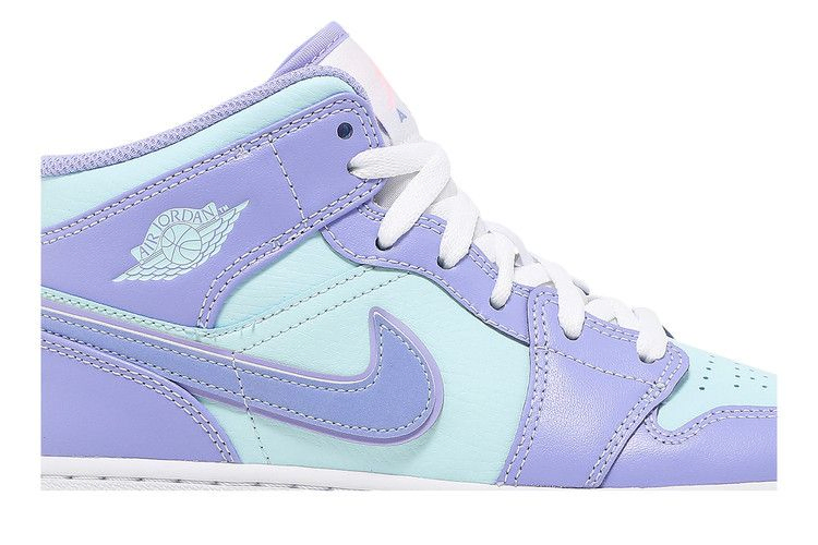 Кроссовки Air Jordan 1 Mid GS 'Purple Pulse'