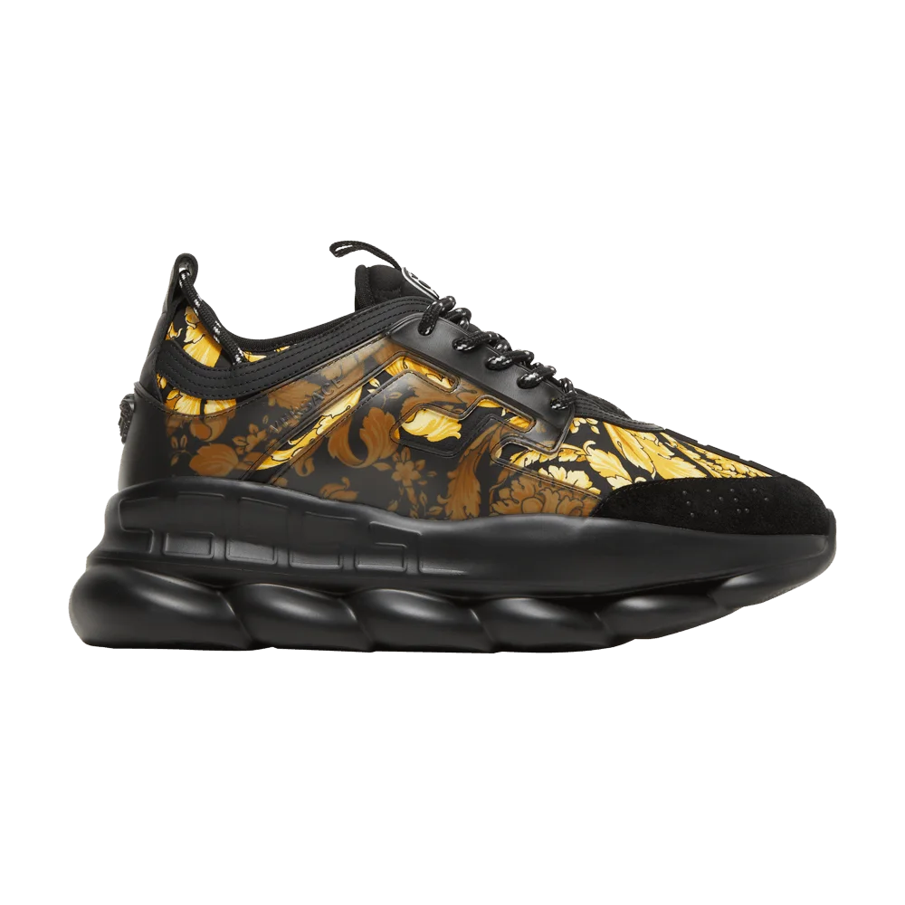 Krossovki-Versace-Chain-Reaction-Trainer-Barocco-Print-Black