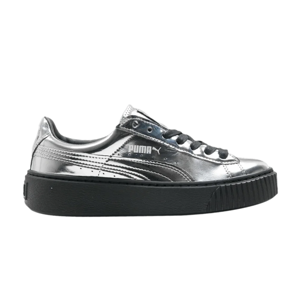 Krossovki-Puma-Wmns-Basket-Platform-Metallic-Silver