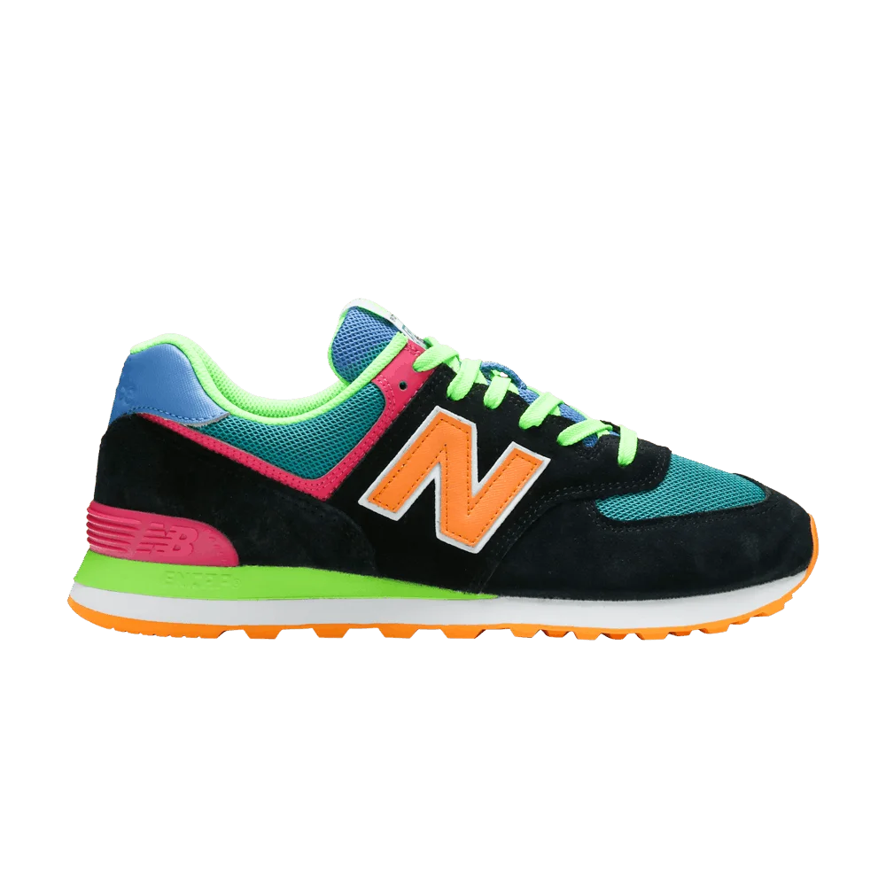 Кроссовки New Balance 574 'Black Energy Lime'
