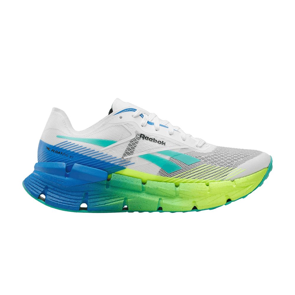 Кроссовки Reebok FloatZig X1 'White Digital Lime Blue'