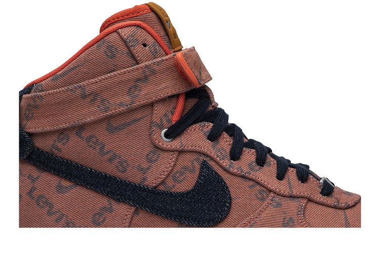 Кроссовки Levi's x Nike By You x Air Force 1 High 'Exclusive Denim'