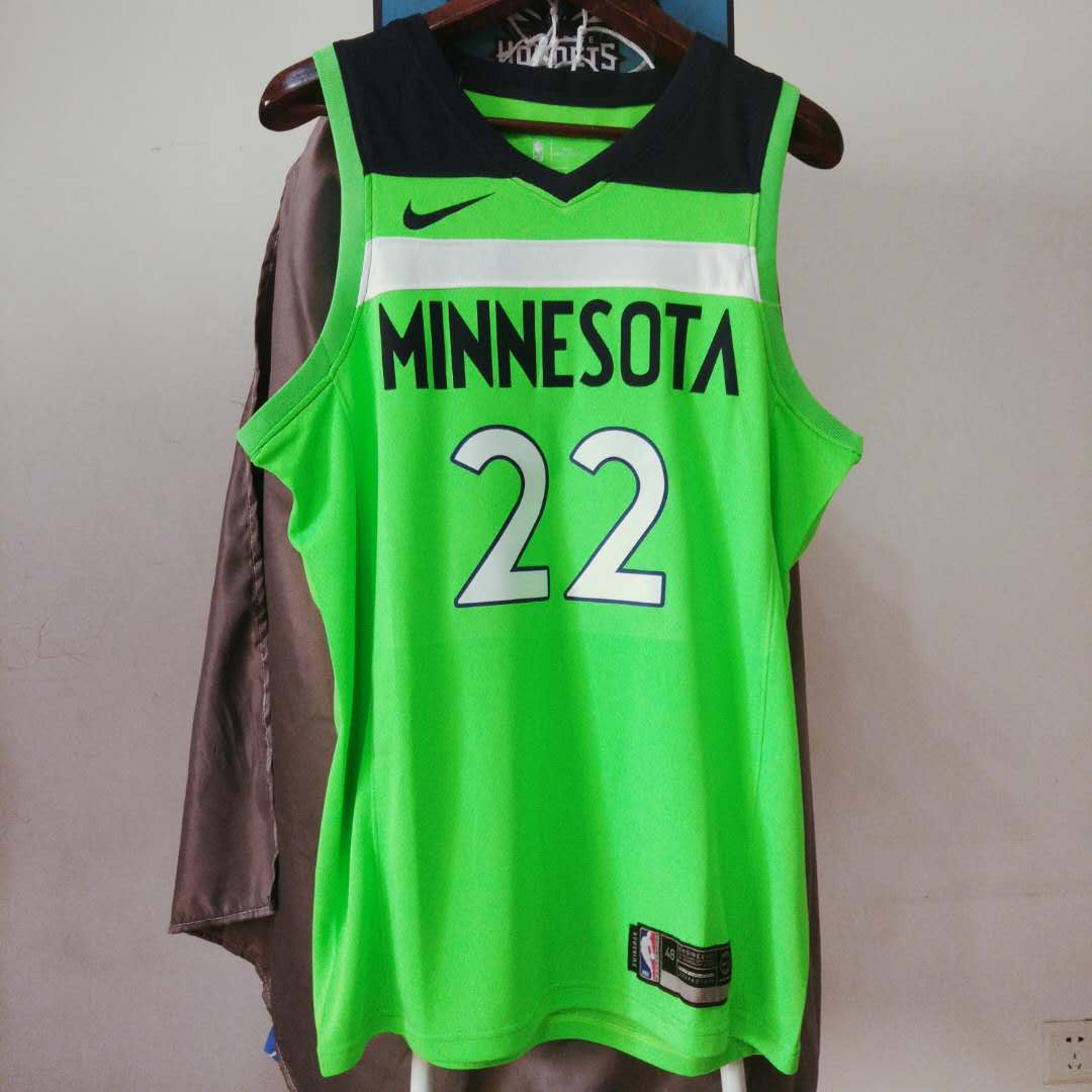 Баскетбольная джерси 2017-18 Andrew Wiggins Minnesota Timberwolves #22 Statement Green