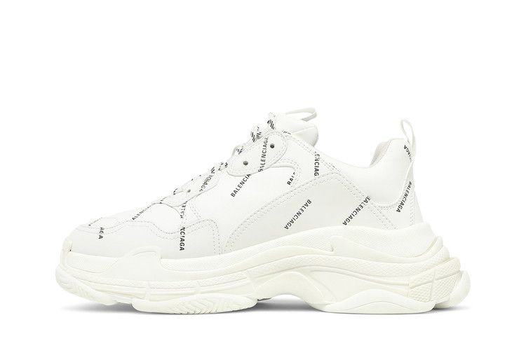 Кроссовки Balenciaga Triple S Sneaker 'Allover Logo - White'