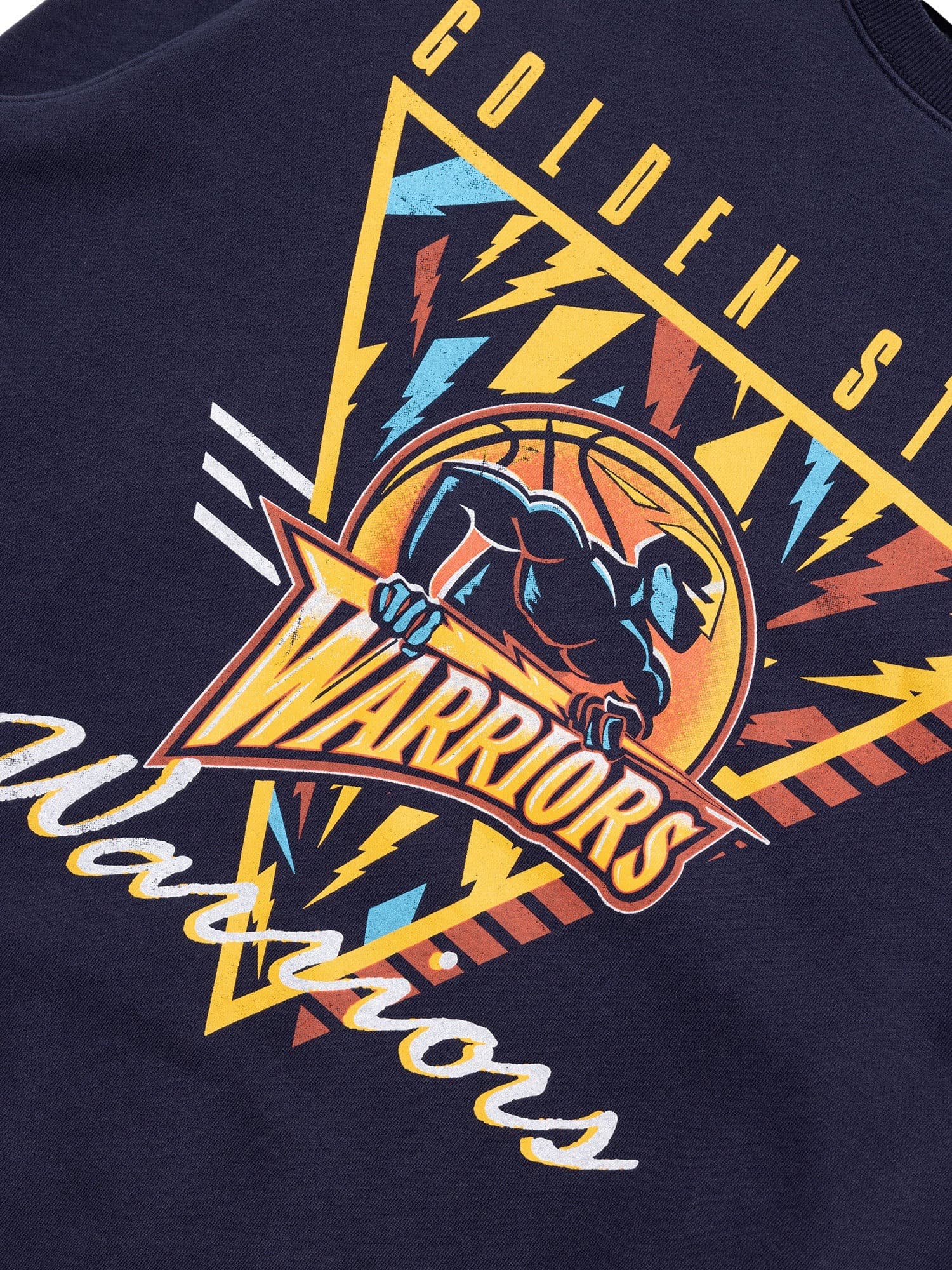 Футболка Mitchell & Ness Golden State Warriors Tri-Logo NBA Crewneck