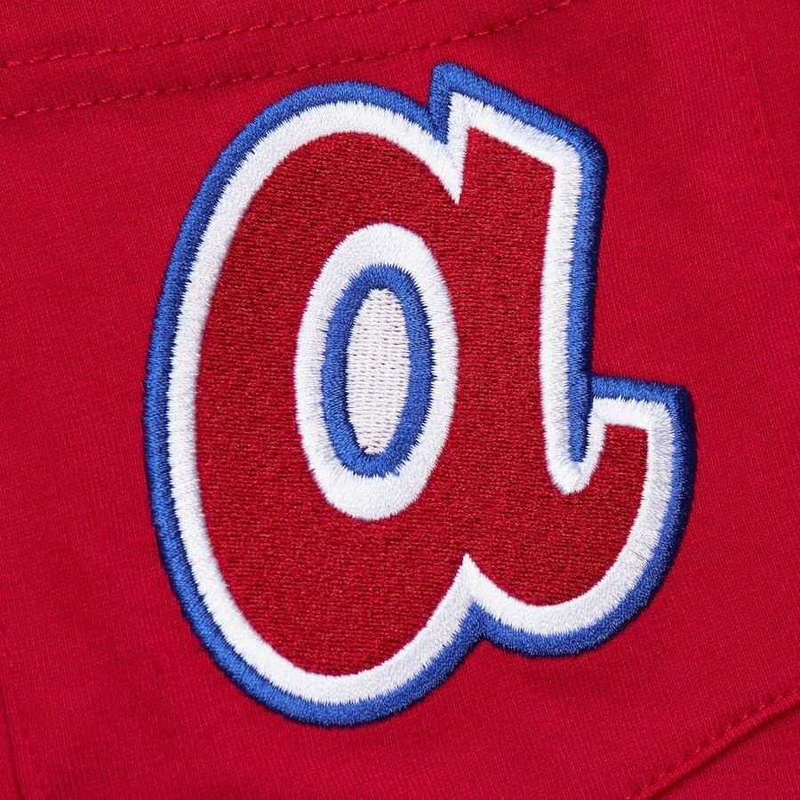 Футболка Mitchell & Ness Red Atlanta Braves Cooperstown Collection Premium Pocket T-Shirt