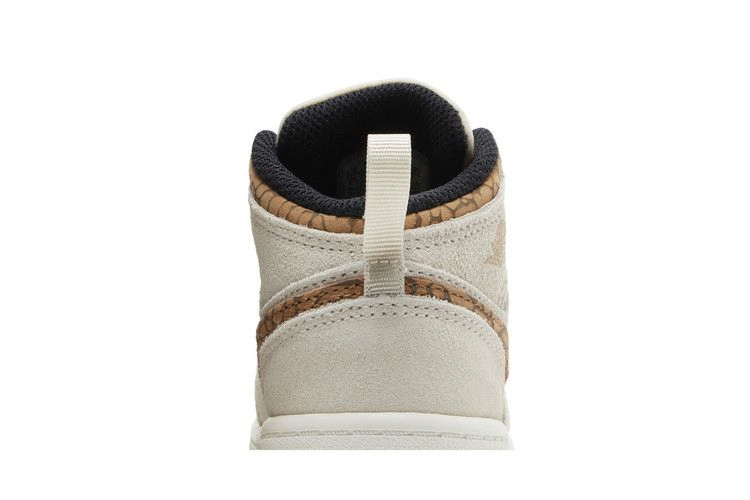 Кроссовки Air Jordan 1 Mid SE TD 'Brown Elephant'