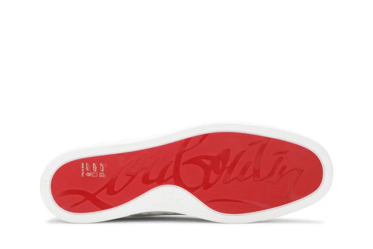 Кроссовки Christian Louboutin Louis Junior Spikes Flat Calf 'White'