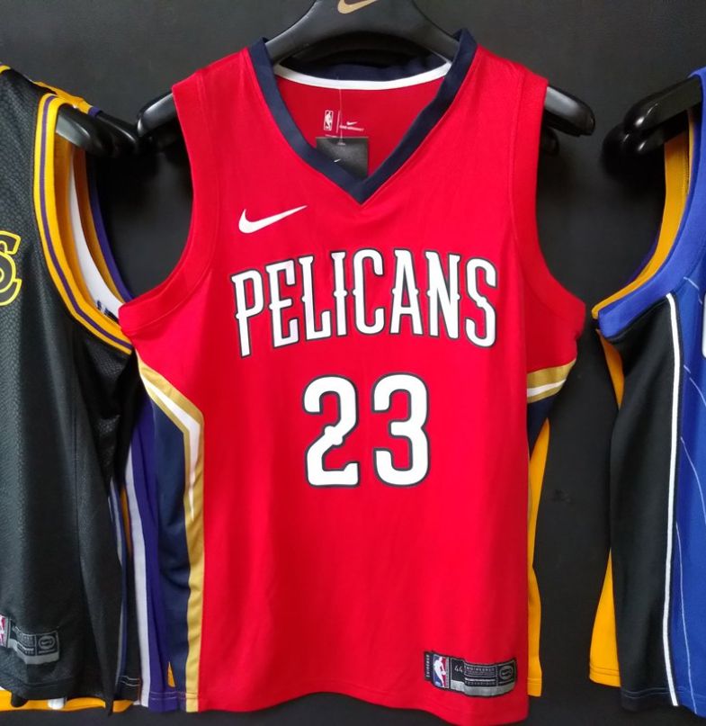 Баскетбольная джерси 2017-18 Anthony Davis Pelicans #23 Statement Red