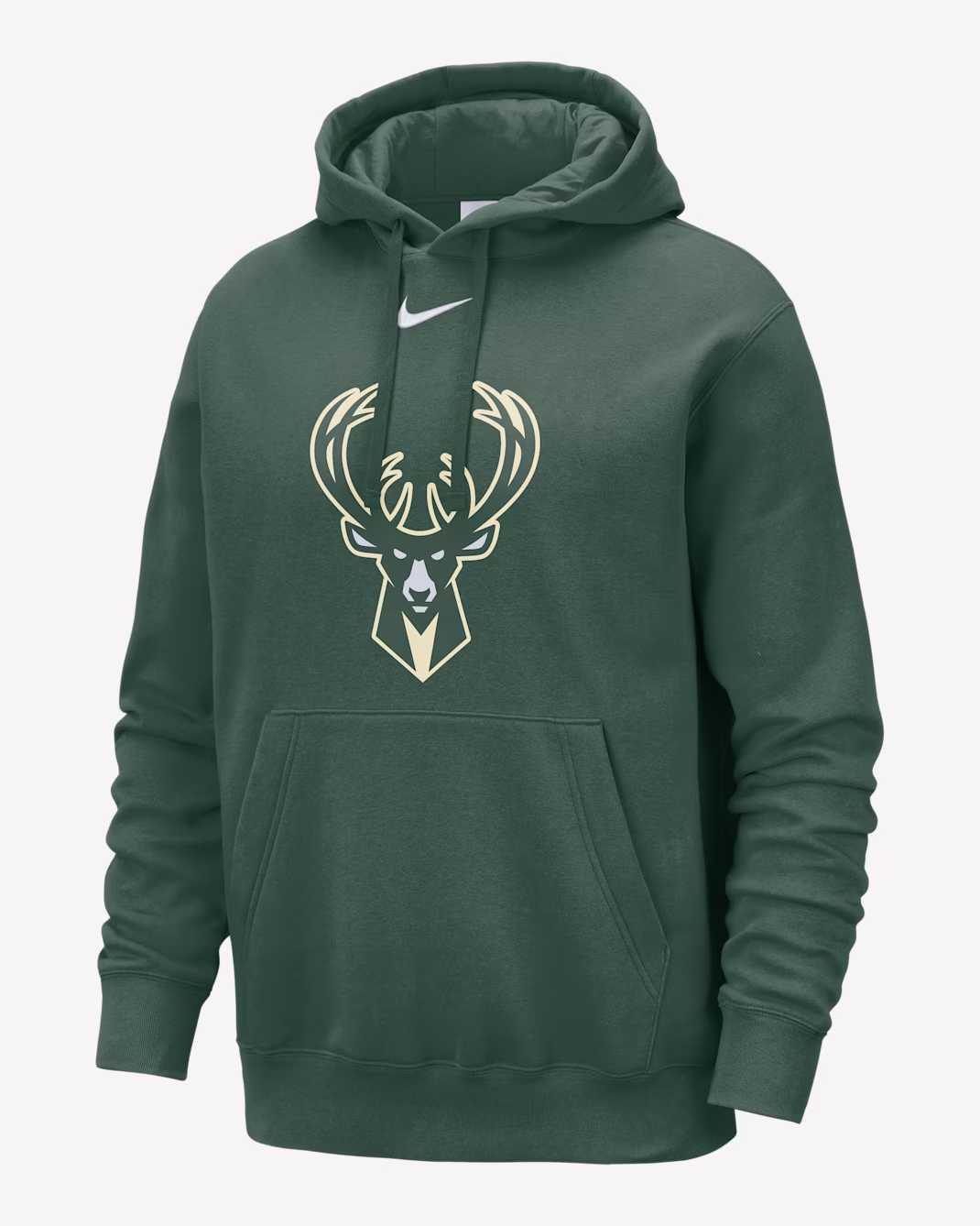 Мужское худи Nike NBA Milwaukee Bucks Club Fir/White
