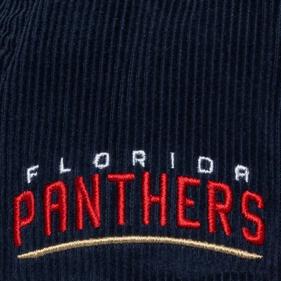 Бейсболка Mitchell & Ness Navy Red Florida Panthers Sueduroy Snapback Hat