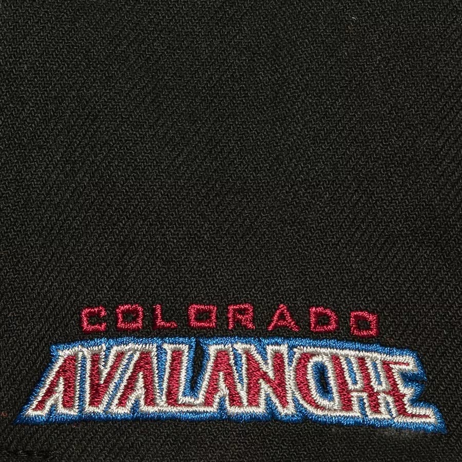 Mitchell-Ness-Black-Colorado-Avalanche-Icon-Grail-Pro-Snapback-Hat-2