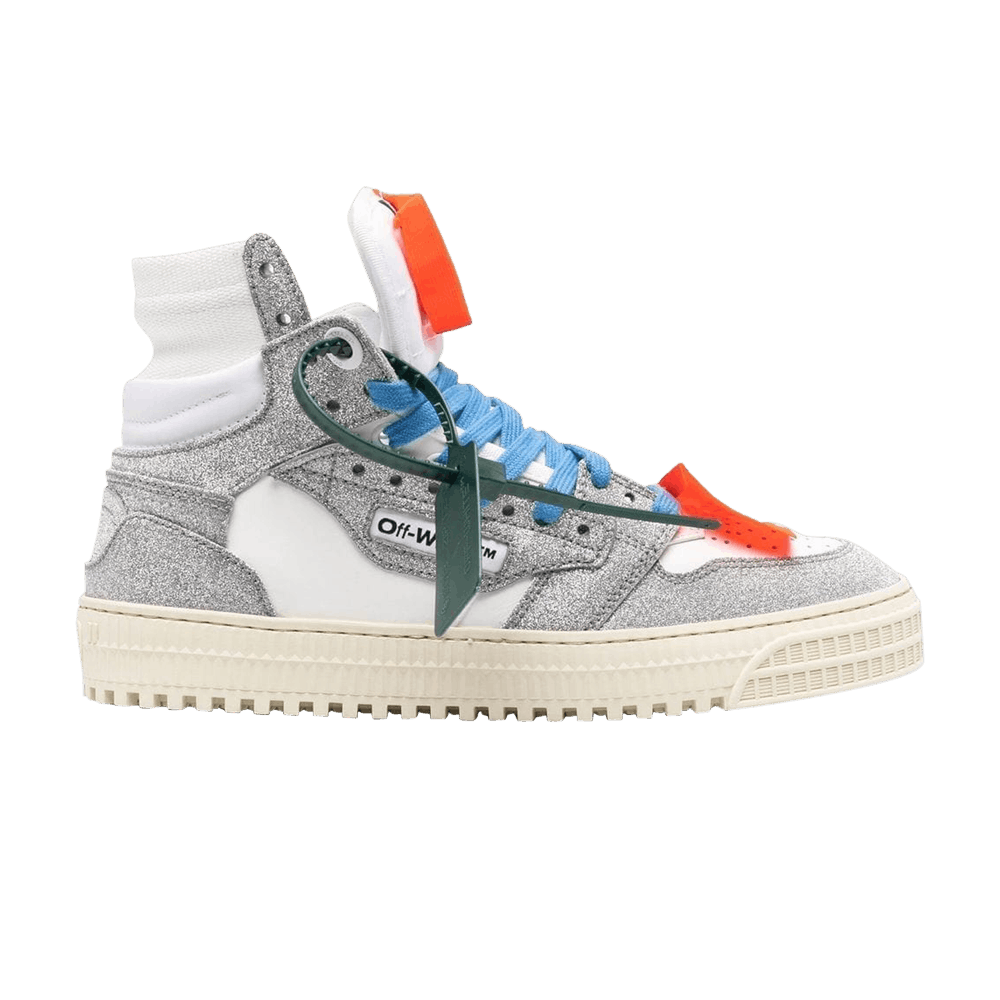 Кроссовки Off-White Wmns Off-Court 3.0 High 'White Silver Glitter'