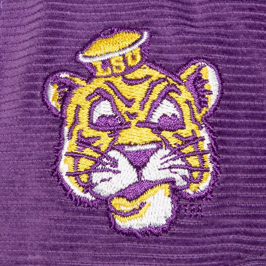 Бейсболка Mitchell & Ness Purple LSU Tigers All Directions Corduroy Snapback Hat