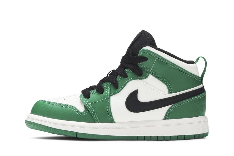 Кроссовки Air Jordan 1 Mid SE PS 'Pine Green'