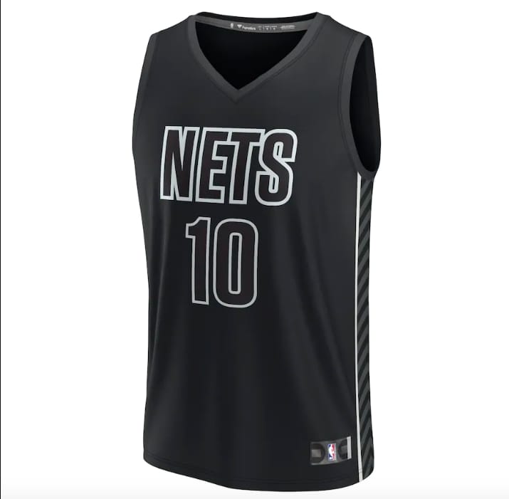 Баскетбольная джерси 2022-23 Brooklyn Nets #10 Ben Simmons Fast Break Statement Black Jersey