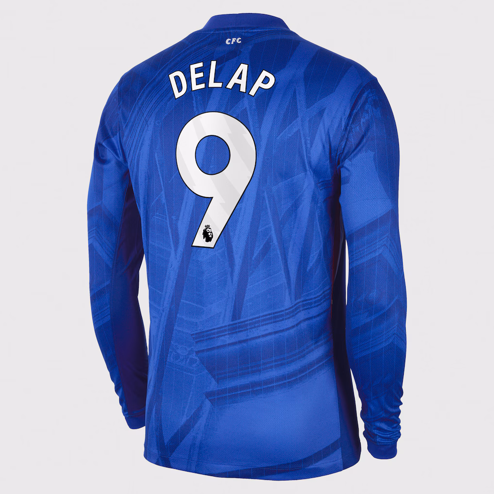 Футбольный лонгслив Chelsea Nike Home Stadium Long Sleeve Shirt 2025-26 Delap 9