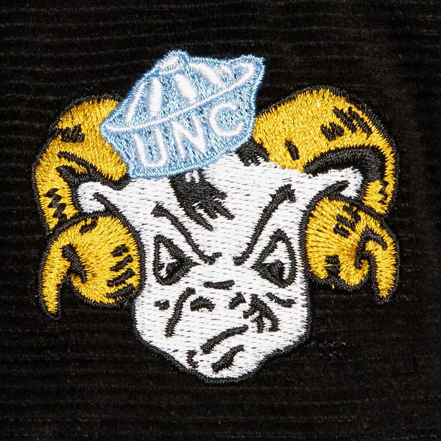 Бейсболка Mitchell & Ness Black North Carolina Tar Heels All Directions Corduroy Snapback Hat