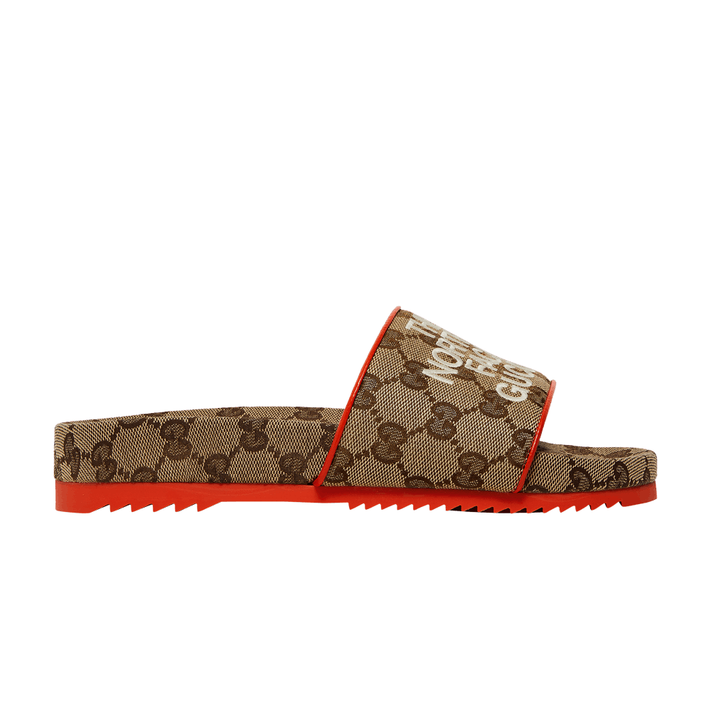 Кроссовки The North Face x Gucci Wmns Slide 'Beige Orange Monogram'
