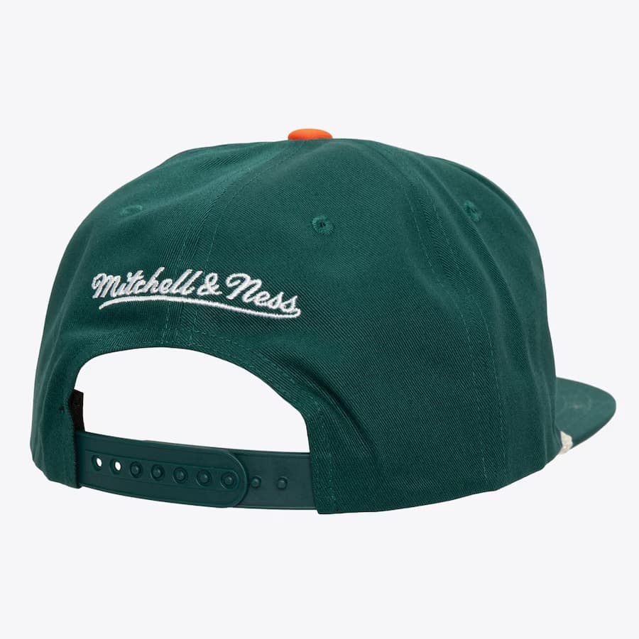 Бейсболка Mitchell & Ness Aqua Miami Dolphins Radiant Lines Deadstock Snapback Hat