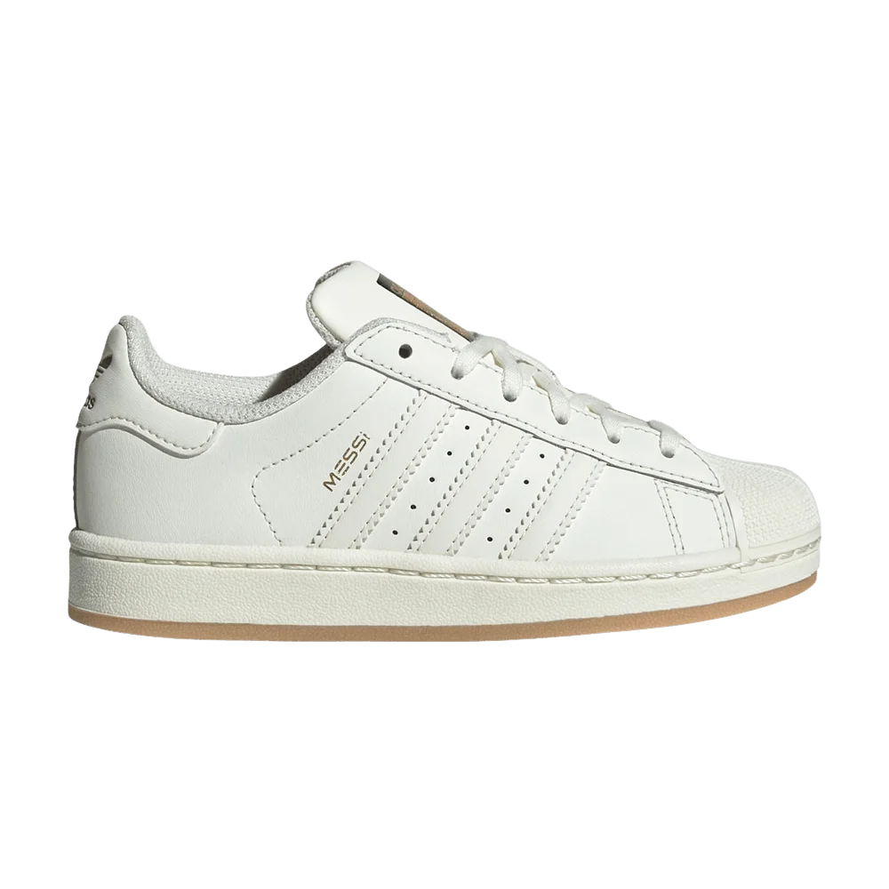 Кроссовки adidas Superstar Messi Little Kid 'Ivory'