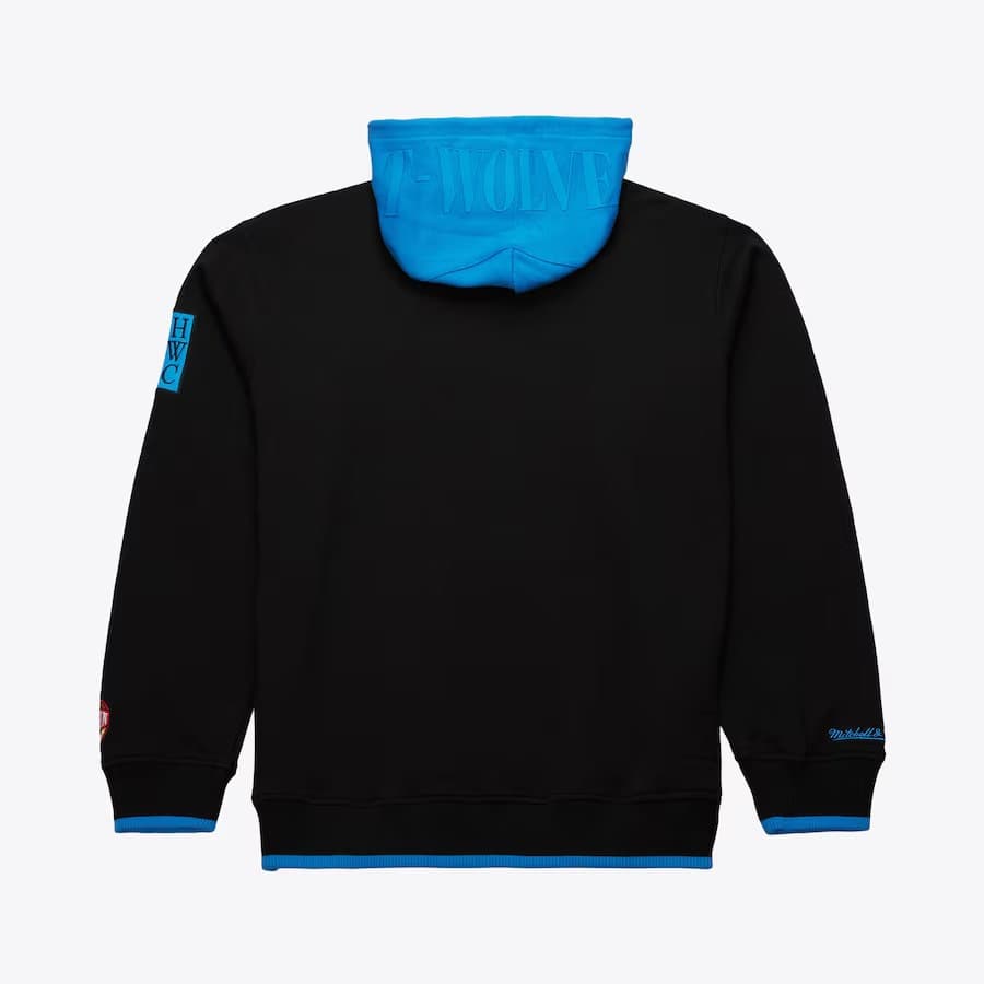 Худи Mitchell & Ness Black Minnesota Timberwolves Team OG 3.0 Vintage Fleece Pullover Hoodie