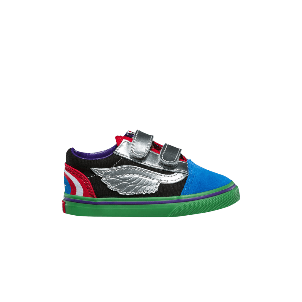 Кроссовки Vans Marvel x Old Skool V Toddler 'Captain America'