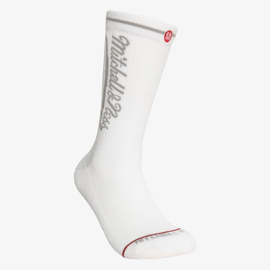 Спортивные носки Mitchell & Ness White 3-Pack 1904 Crew Socks