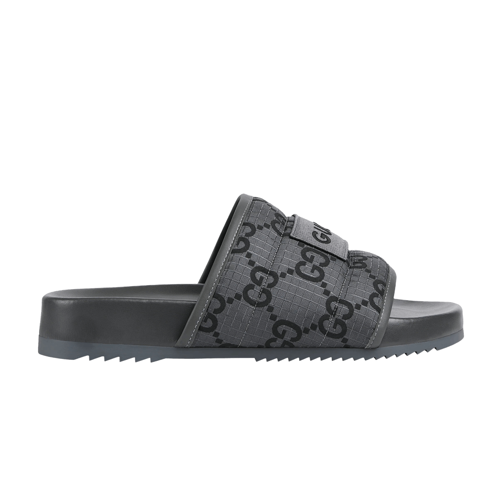 Сандалии Gucci GG Slide Sandal 'GG Monogram - Grey Black'