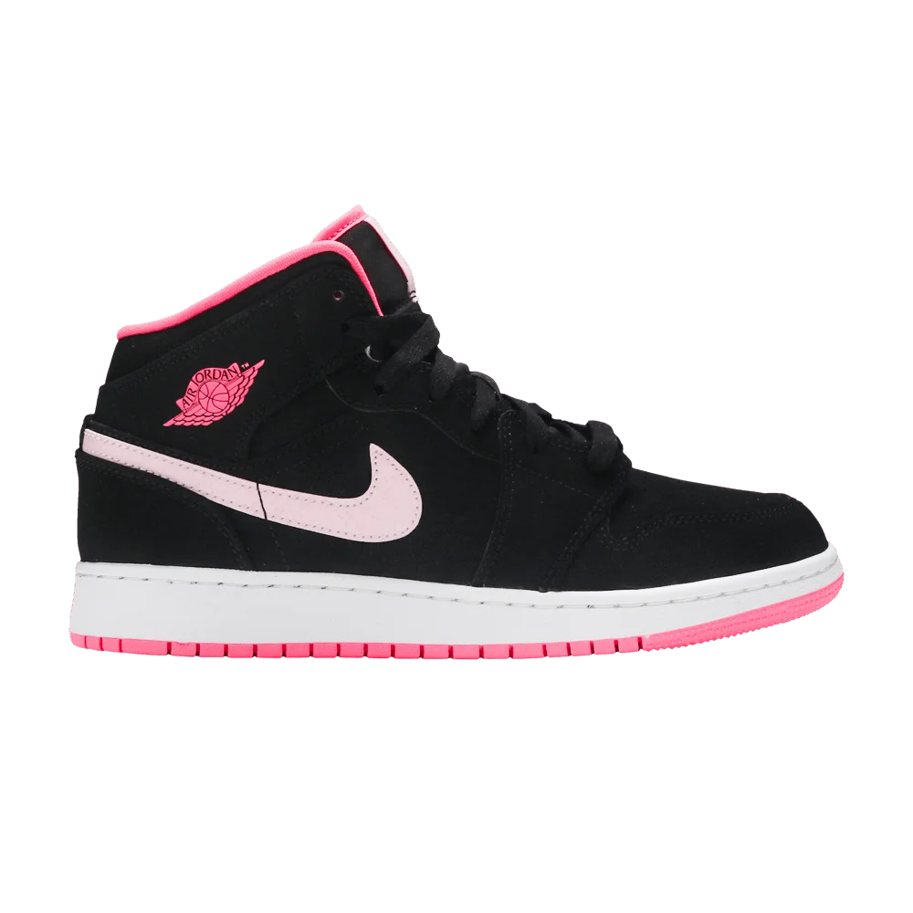 Krossovki-Air-Jordan-1-Mid-GS-Black-Digital-Pink