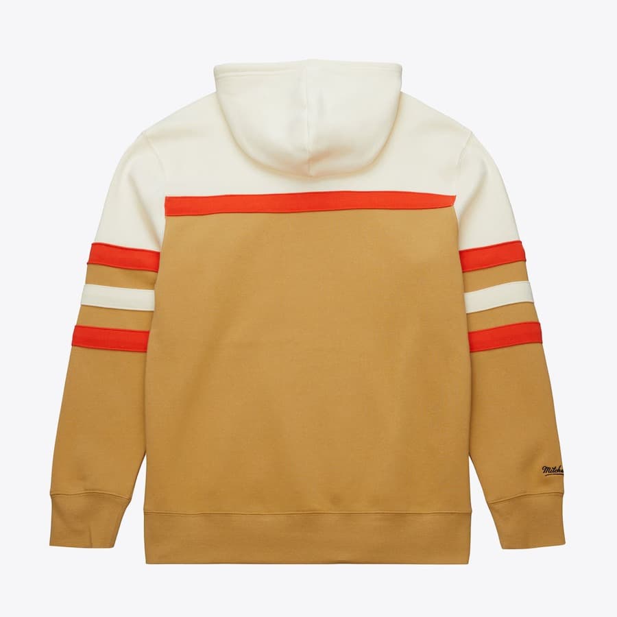 Худи Mitchell & Ness Tan Philadelphia Flyers Head Coach Fleece Pullover Hoodie