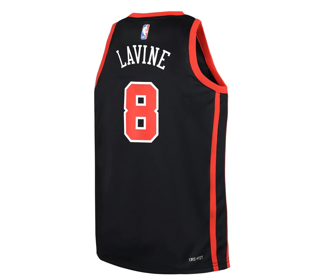 Баскетбольная джерси 2023-24 Chicago Bulls Zach Lavine #8 Youth Swingman City Edition Black Jersey