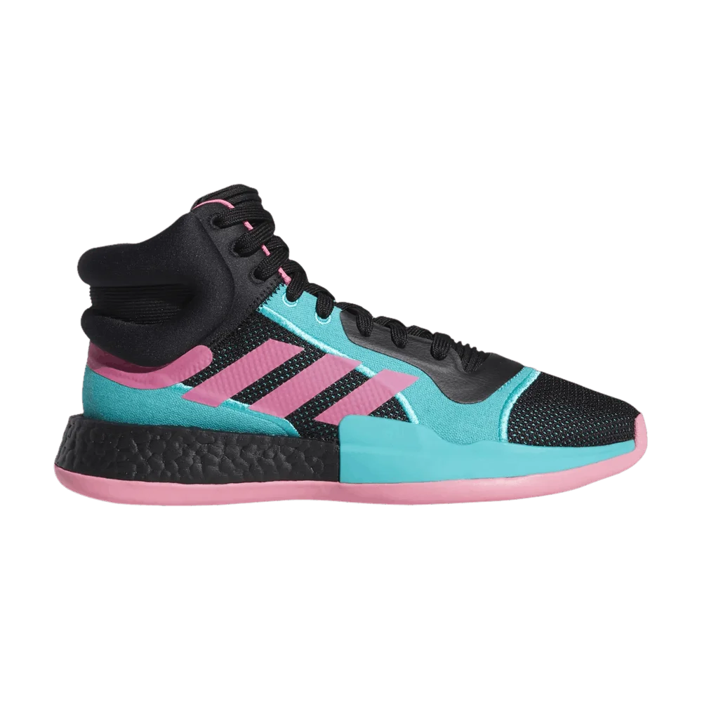 Krossovki-adidas-Marquee-Boost-Black-Shock-Pink-Aqua