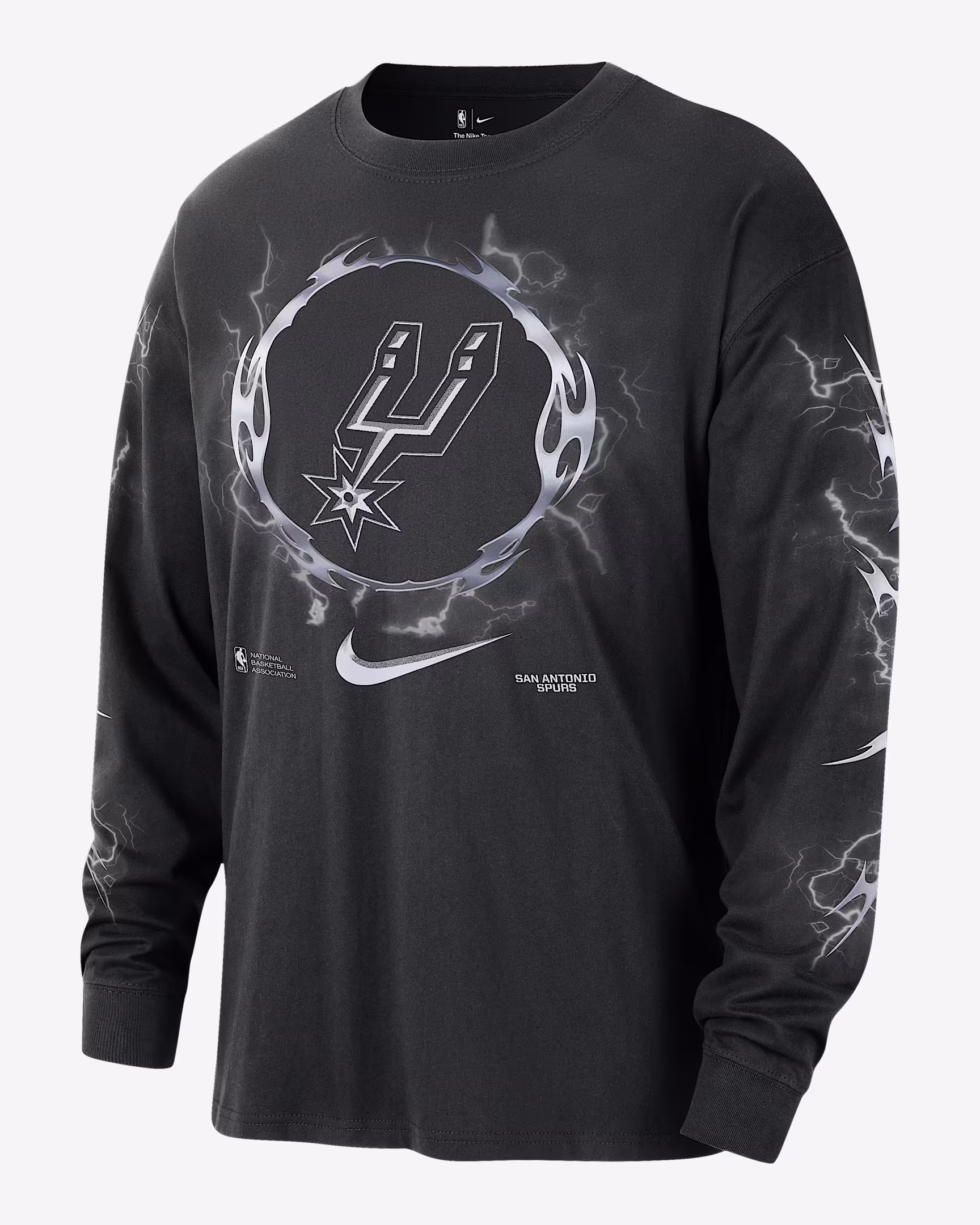 Мужской лонгслив Nike NBA SAS Courtside Black